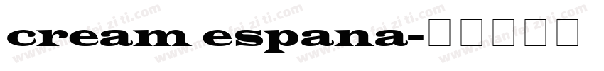 cream espana字体转换